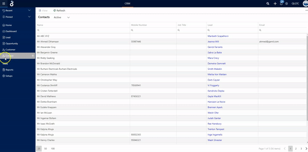 Customer Contact Management